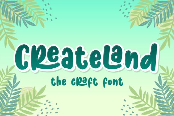 Createland: A Bold Display Font for Modern Design