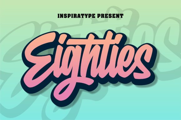 Eighties: A Unique Display Font for Retro Design