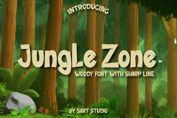 Jungle Zone: A Modern Display Font for Nature-Inspired Design