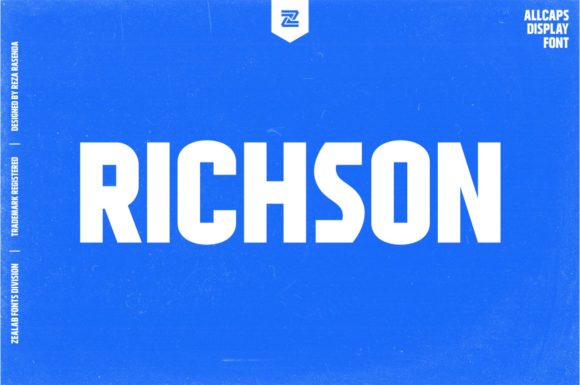 Richson: A Display Font with Impactful Personality
